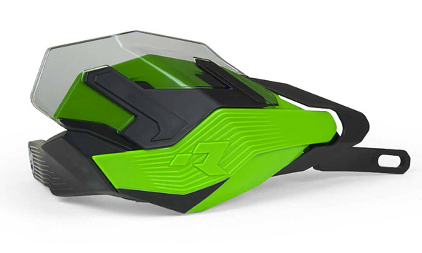 Paramani Racetech HP3 ADVENTURE Protezione Mani Enduro VERDE KAWASAKI - NERO