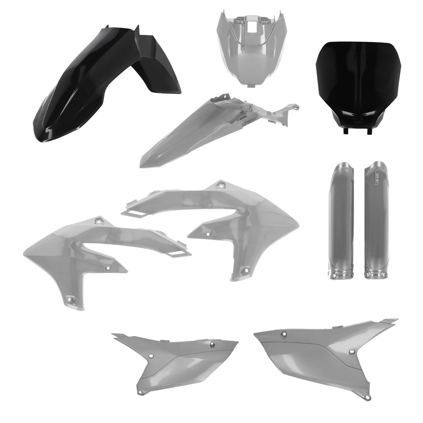 KIT PLASTICHE COMPLETO YAMAHA YZF450 23 ACERBIS NERO/GRIGIO