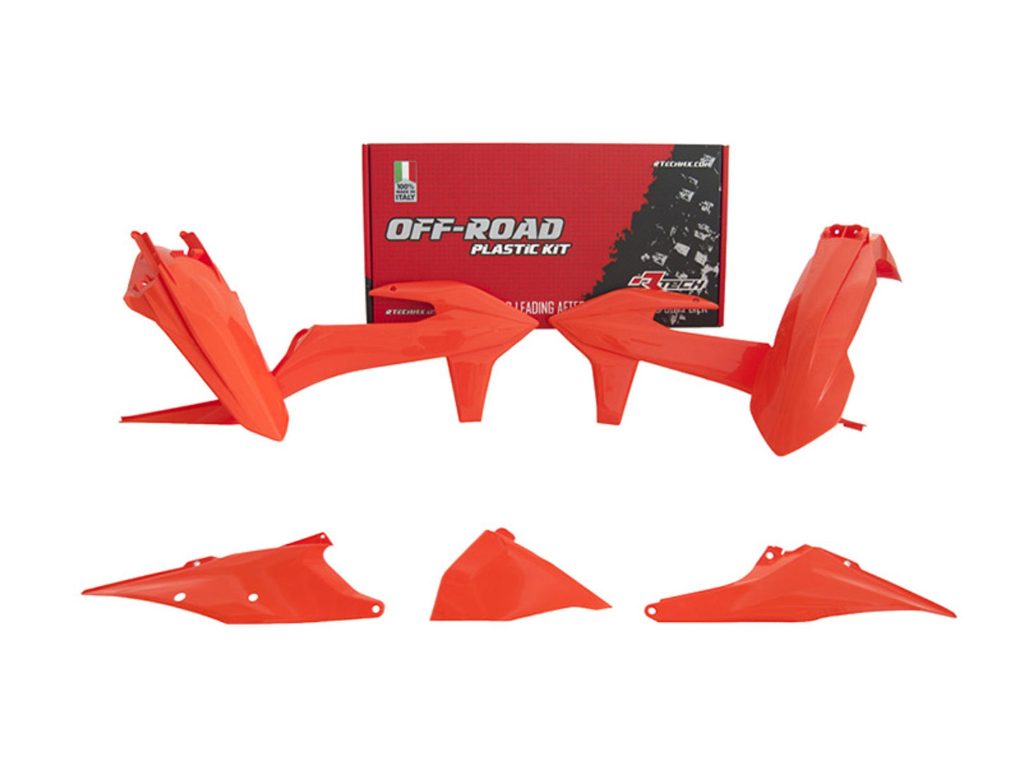Kit Plastiche Racetech KTM 150/250/300/350/450/500 SENZA TABELLA ANTERIORE 2019-2023 Kit ARANCIONE KTM
