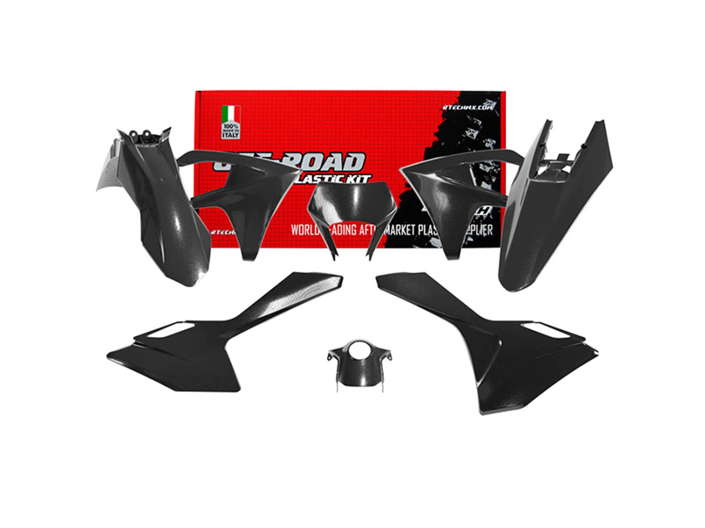 Kit Plastiche Racetech GASGAS EC 125/250/300/350/450/500 2024-2026 Kit Completo Enduro Motocross NERO