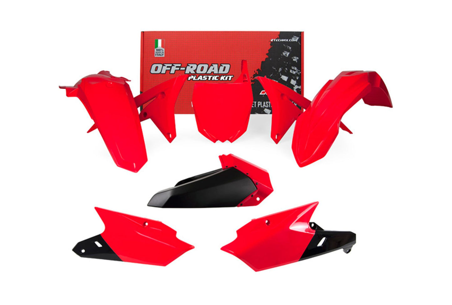 Kit Plastiche Racetech YAMAHA YZ 250/450 2014-2018 Kit ROSSO CRF-NERO