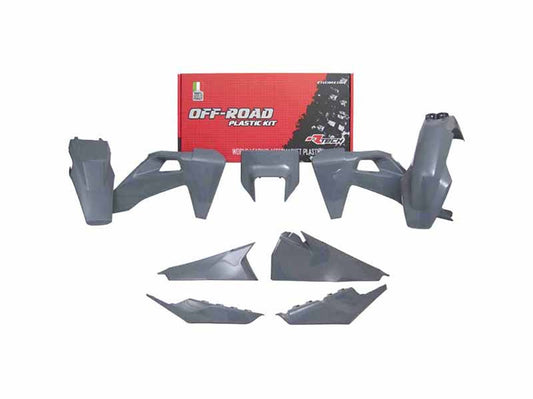 Kit Plastiche Racetech HUSQVARNA 150/250/300/350/450/501 SENZA PARASTELI 2020-2023 Kit GRIGIO QUANTUM