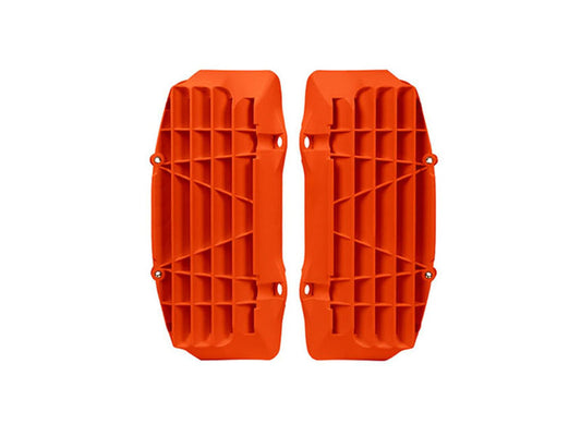 Racetech GRIGLIE RADIATORE MAGGIORATE KTM 125/150/250/300/350/450/500 2016-2018 ARANCIONE NEON