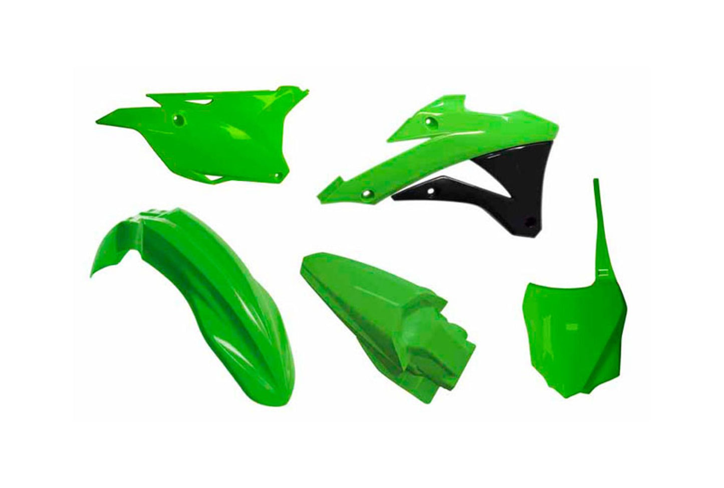 Kit Plastiche Racetech KAWASAKI KX 85/100 2014-2021 Kit VERDE KX - NERO