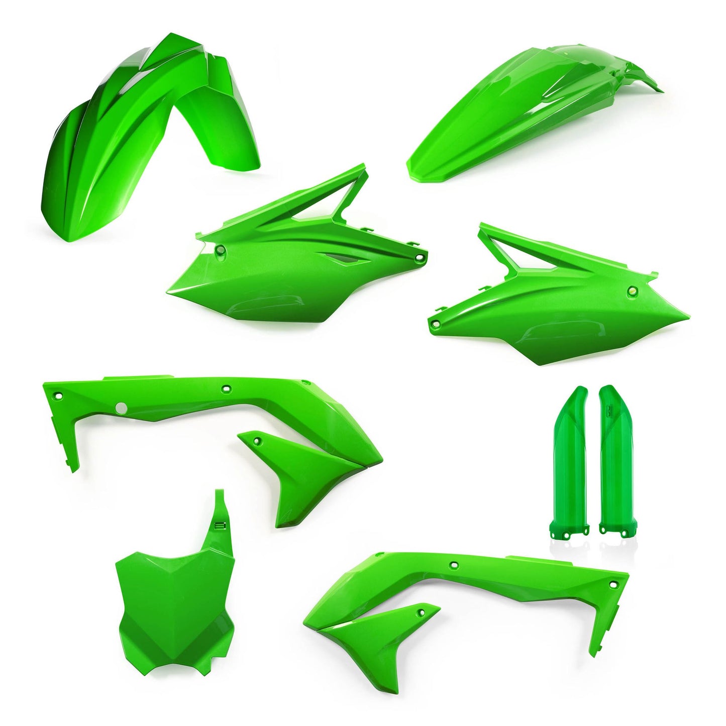 KIT PLASTICHE COMPLETO KAWASAKI KXF 450 2018 USA ACERBIS VERDE