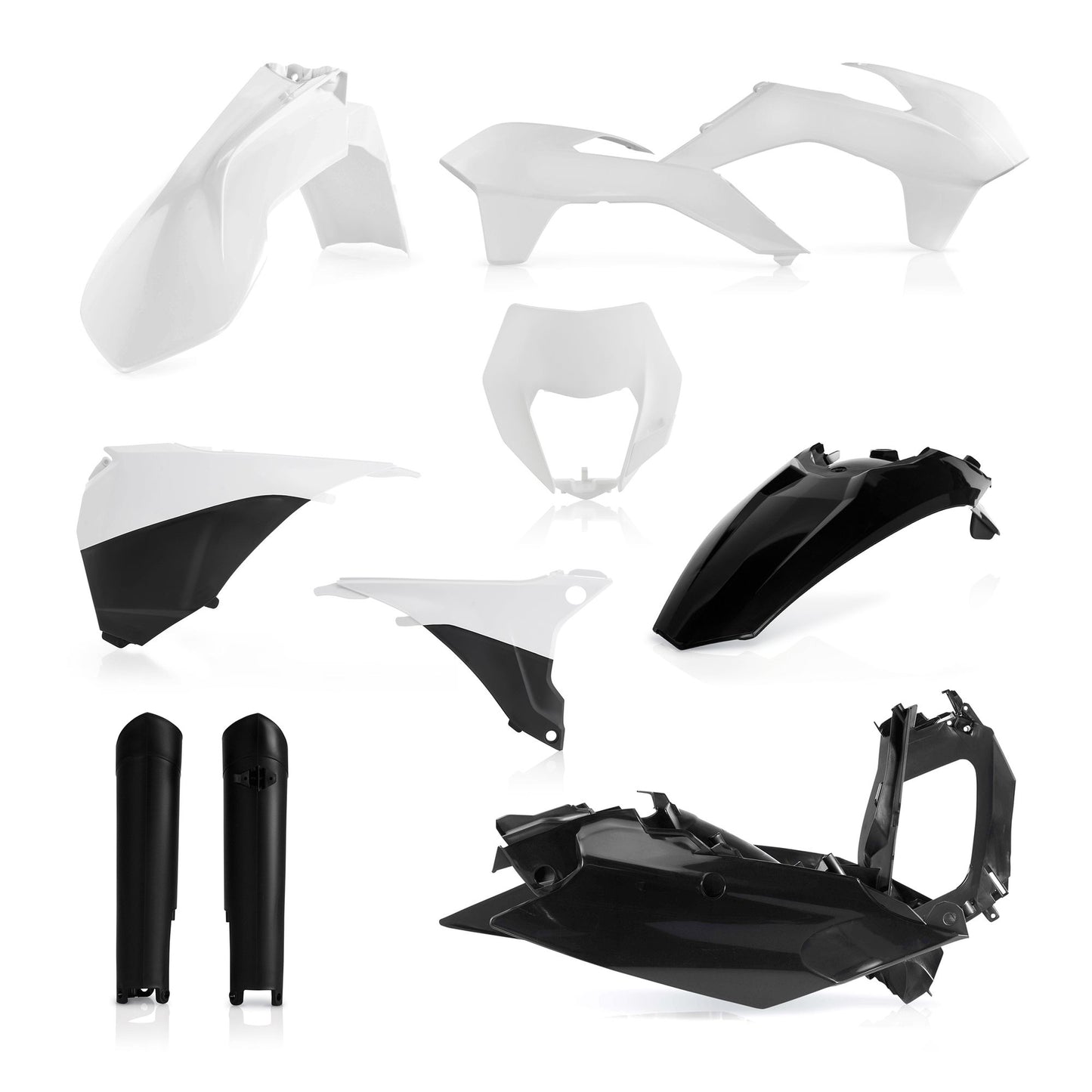 KIT PLASTICHE COMPLETO KTM EXC EXC-F 2014 ACERBIS BIANCO/NERO