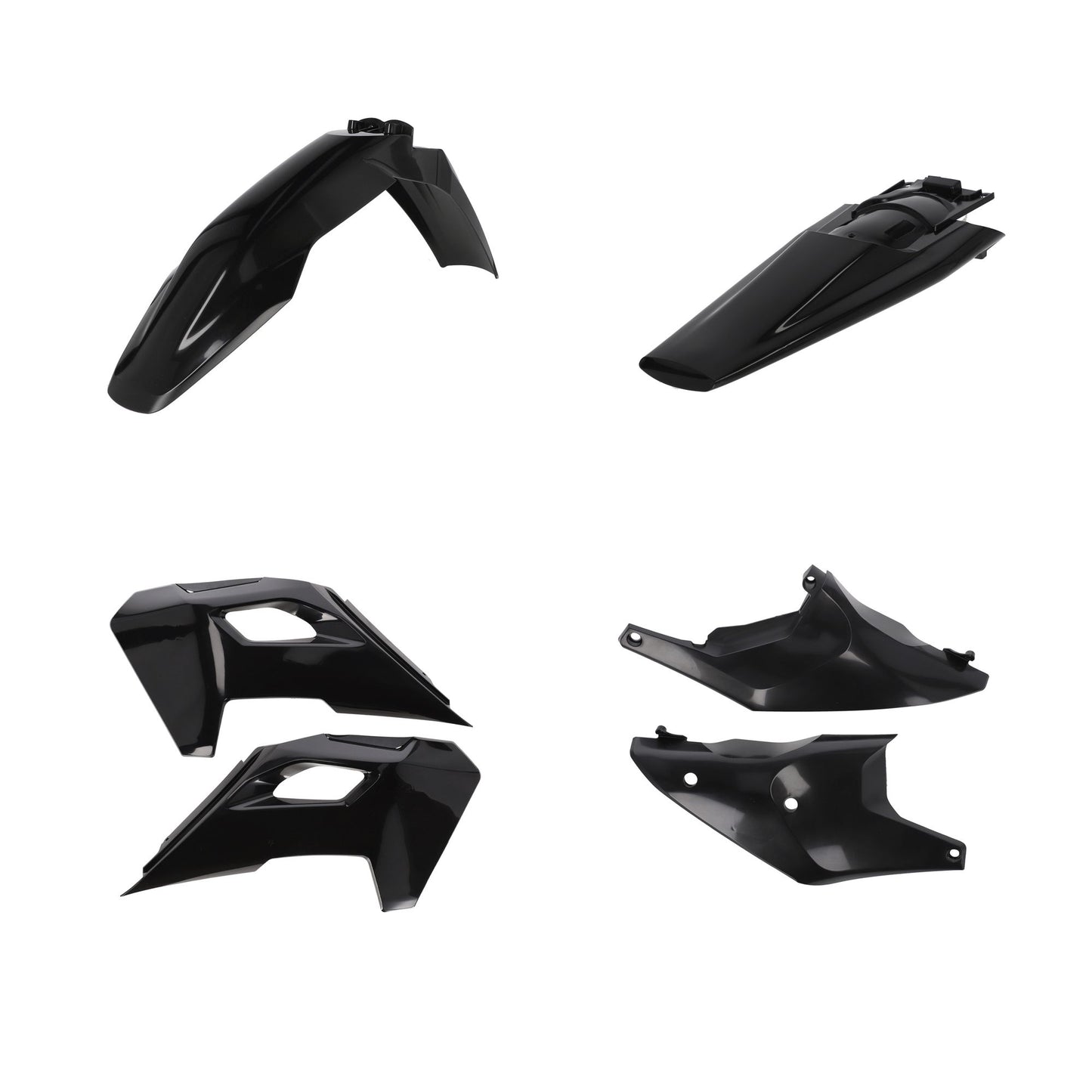 KIT PLASTIC COMPATIBLE PER HU TE/FE 24 ACERBIS NERO