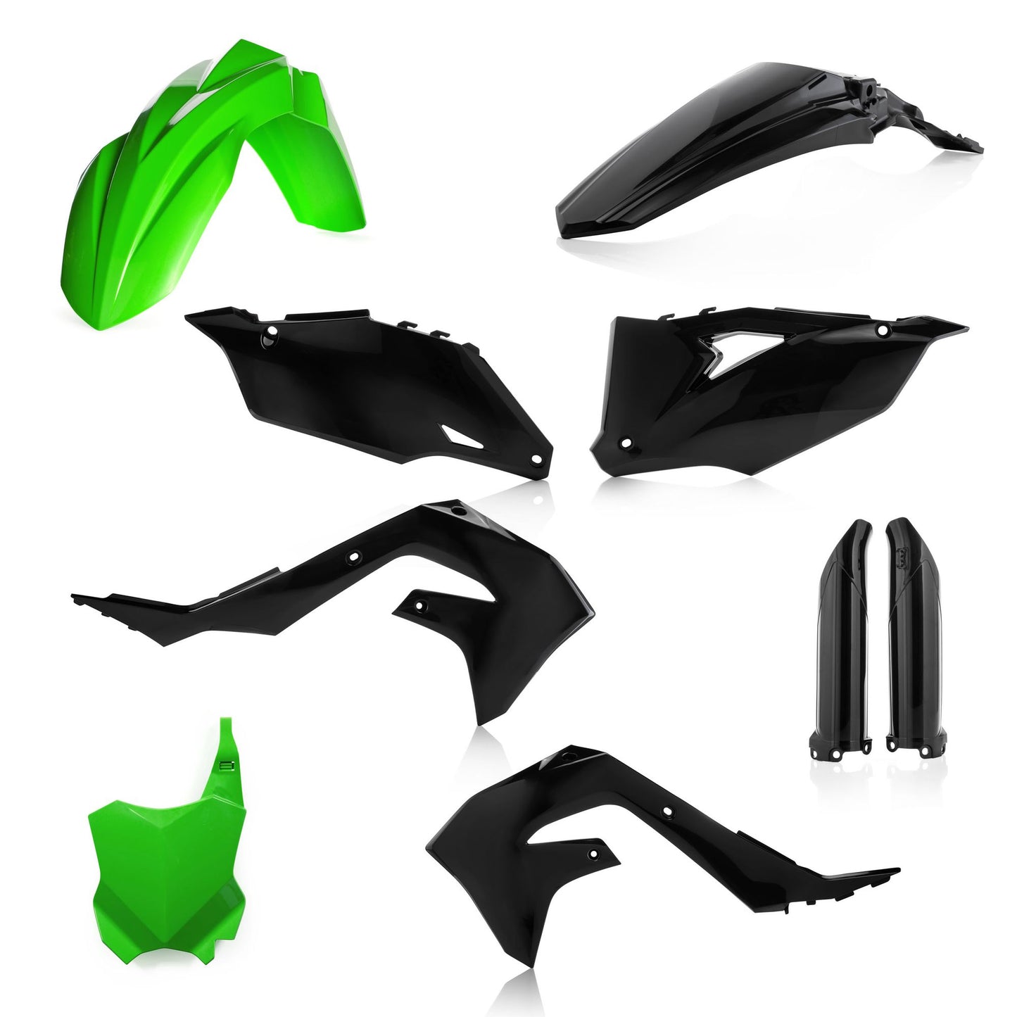 KIT PLASTICHE COMPLETO KAWASAKI KXF450 2019 ACERBIS NERO/VERDE