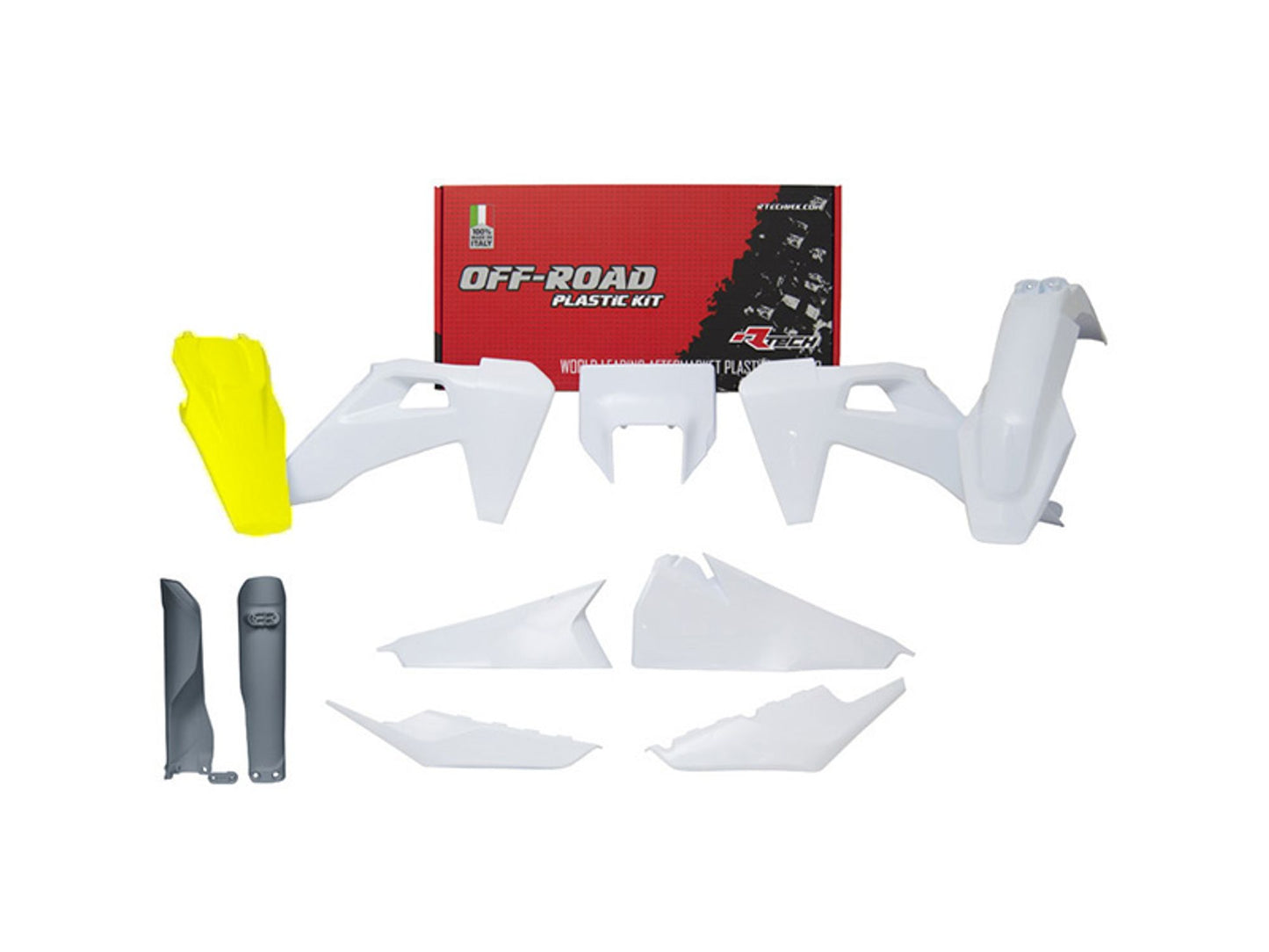 Kit Plastiche Racetech HUSQVARNA 150/250/300/350/450/501 CON PARASTELI 2020-2023 Kit Completo Enduro