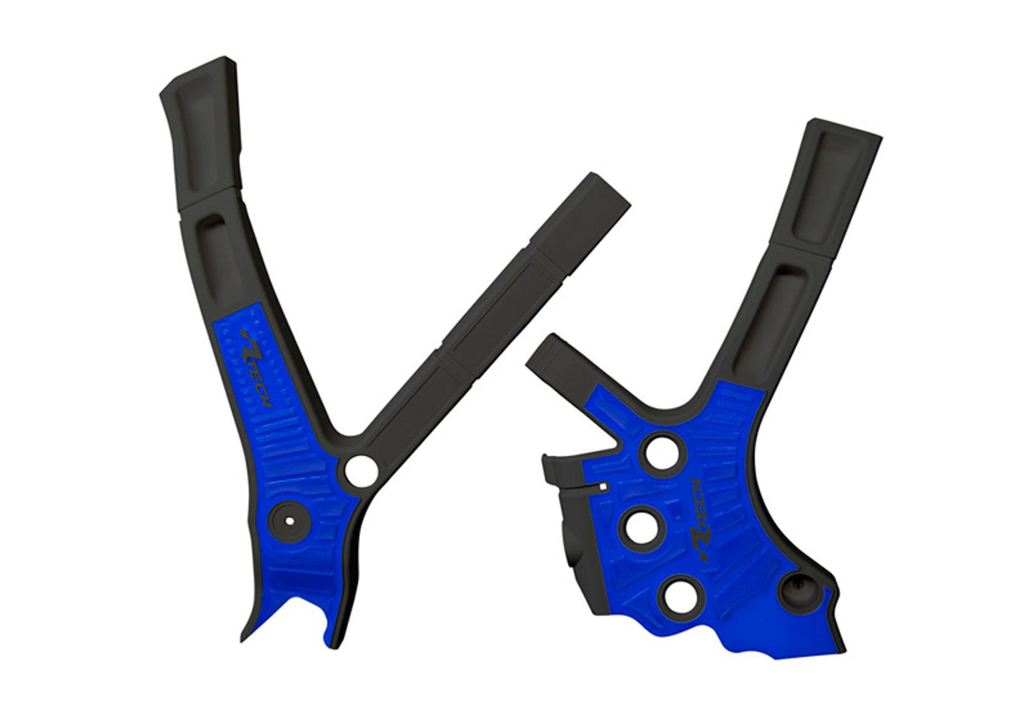 Racetech PROTEZIONE TELAIO BI-MATERIALE YAMAHA YZ 125/250 2005-2026 NERO - BLU YAMAHA