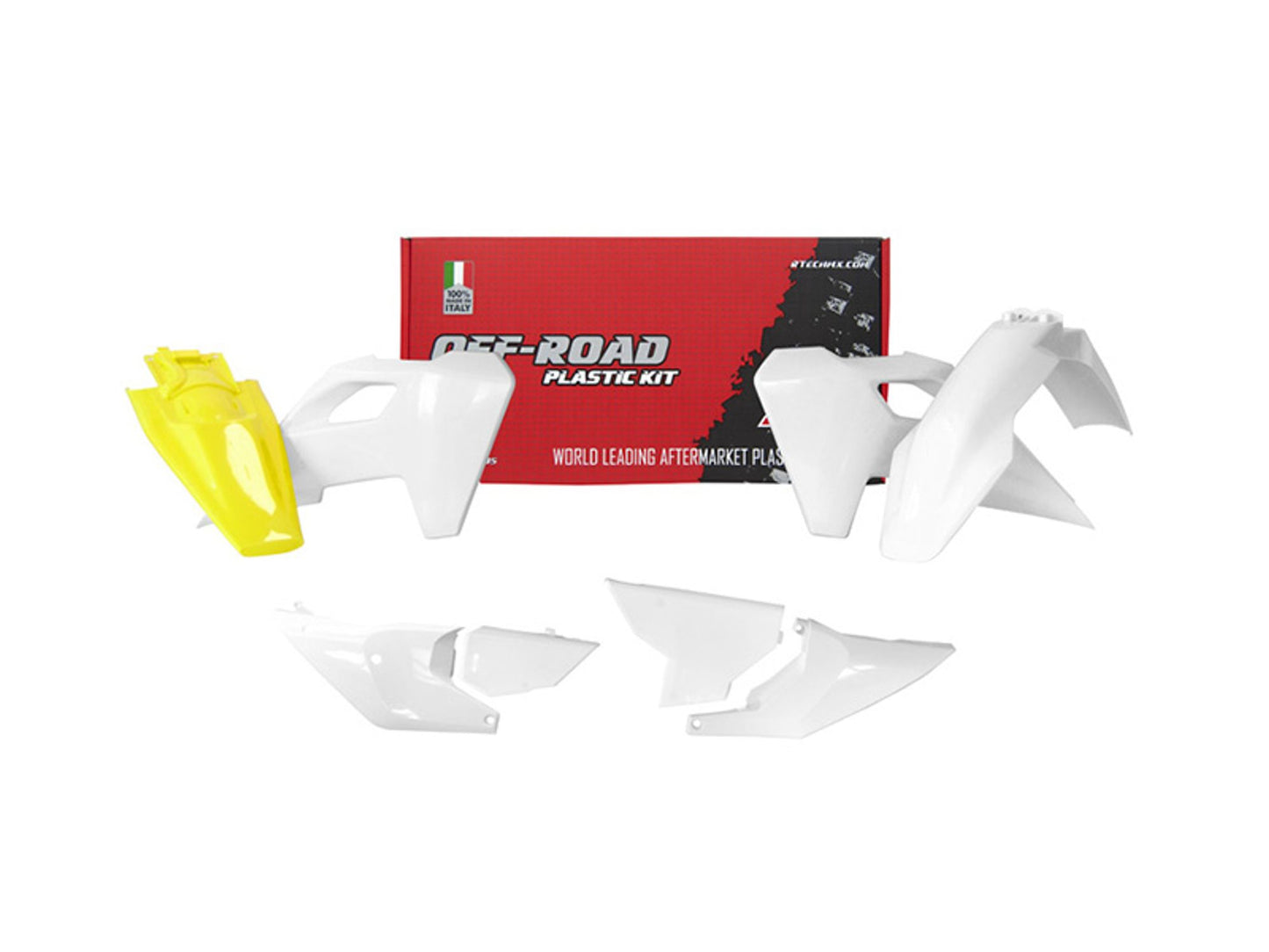 Kit Plastiche Racetech HUSQVARNA 150/250/300/350/450/501 SENZA MASCHERINA FARO 2024-2025 Kit Completo