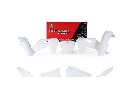 Kit Plastiche Racetech HUSQVARNA 125/250/300/350/450 SENZA PARASTELI 2019-2022 Kit BIANCO
