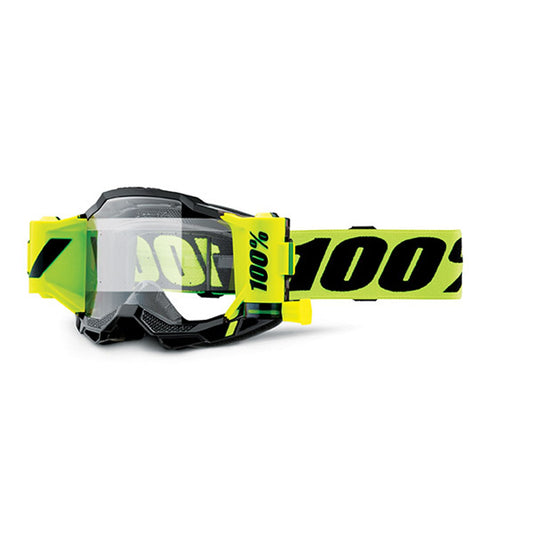 MASCHERA 100% ACCURI 2 FORECAST YELLOW - LENTE TRASPARENTE