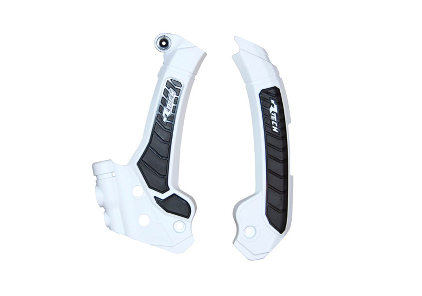 Racetech PROTEZIONE TELAIO BI-MATERIALE HUSQVARNA 125/150/250/300/350/450/501 2024-2026 BIANCO-NERO