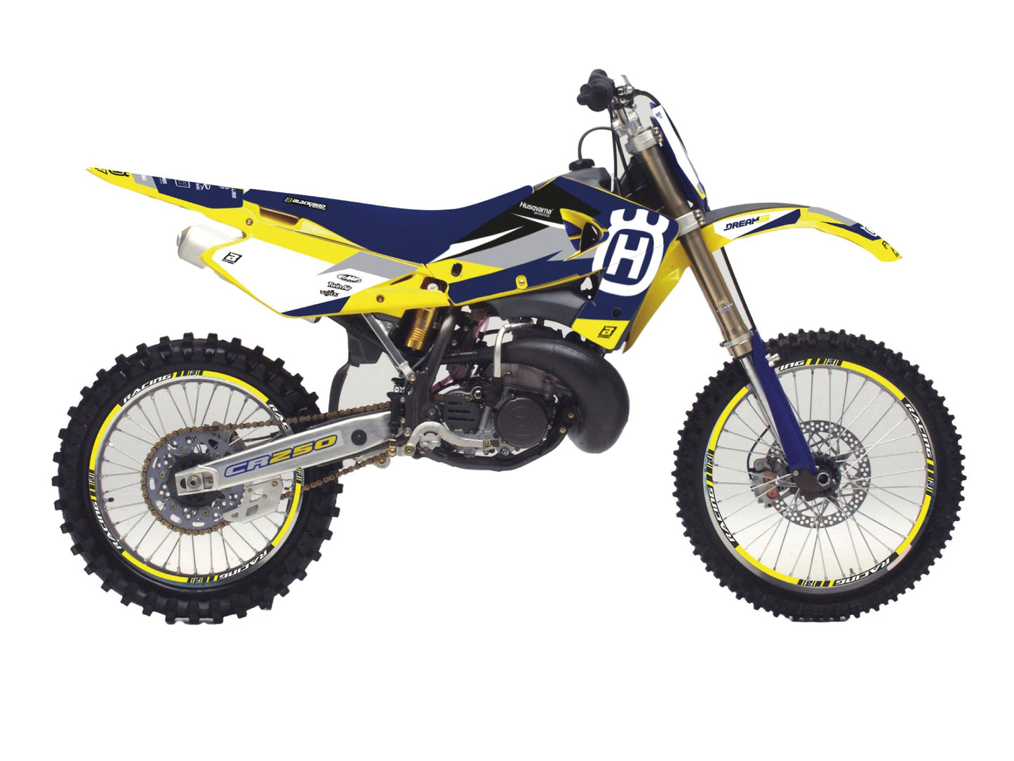 Kit Adesivi Dream 5 Chrome Blackbird Husqvarna WR 125 2000-2005