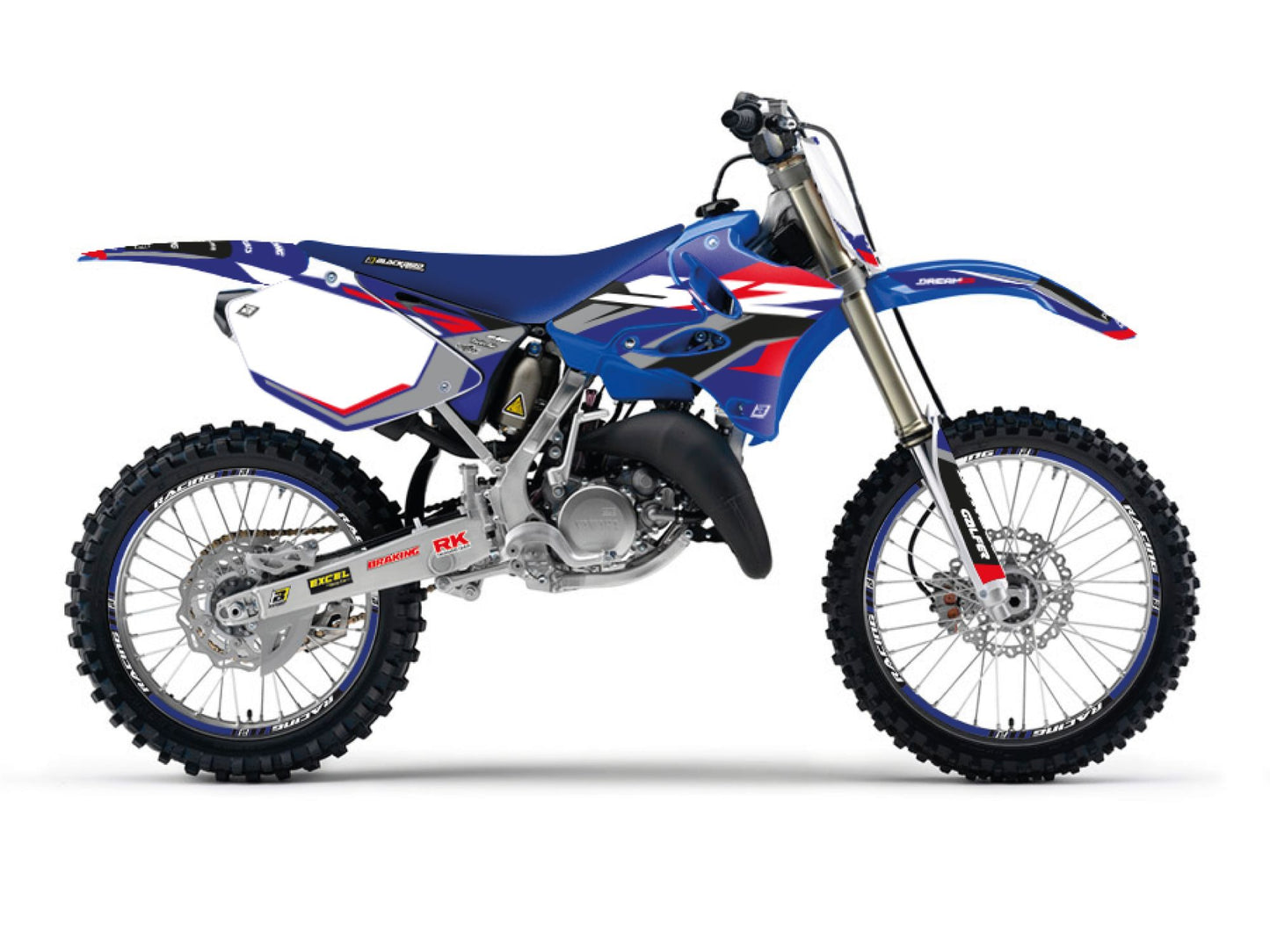 Kit Adesivi Dream 5 Chrome Blackbird Yamaha YZ 250 2002-2014