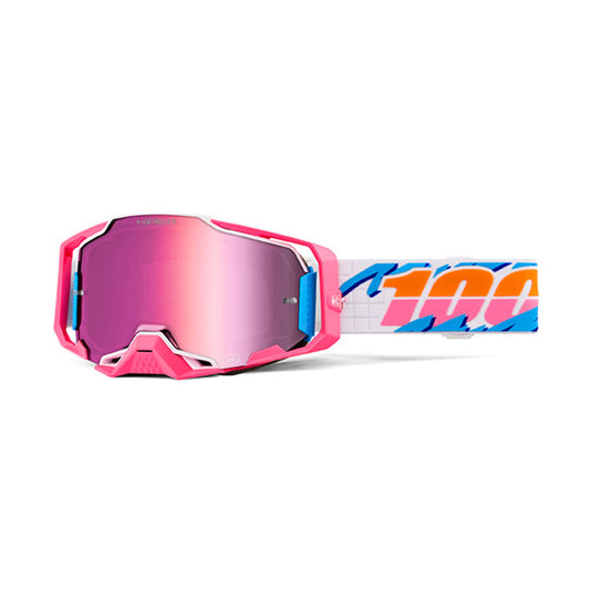 MASCHERA 100% ARMEGA HIPER LEFREAK - LENTE A SPECCHIO ROSA