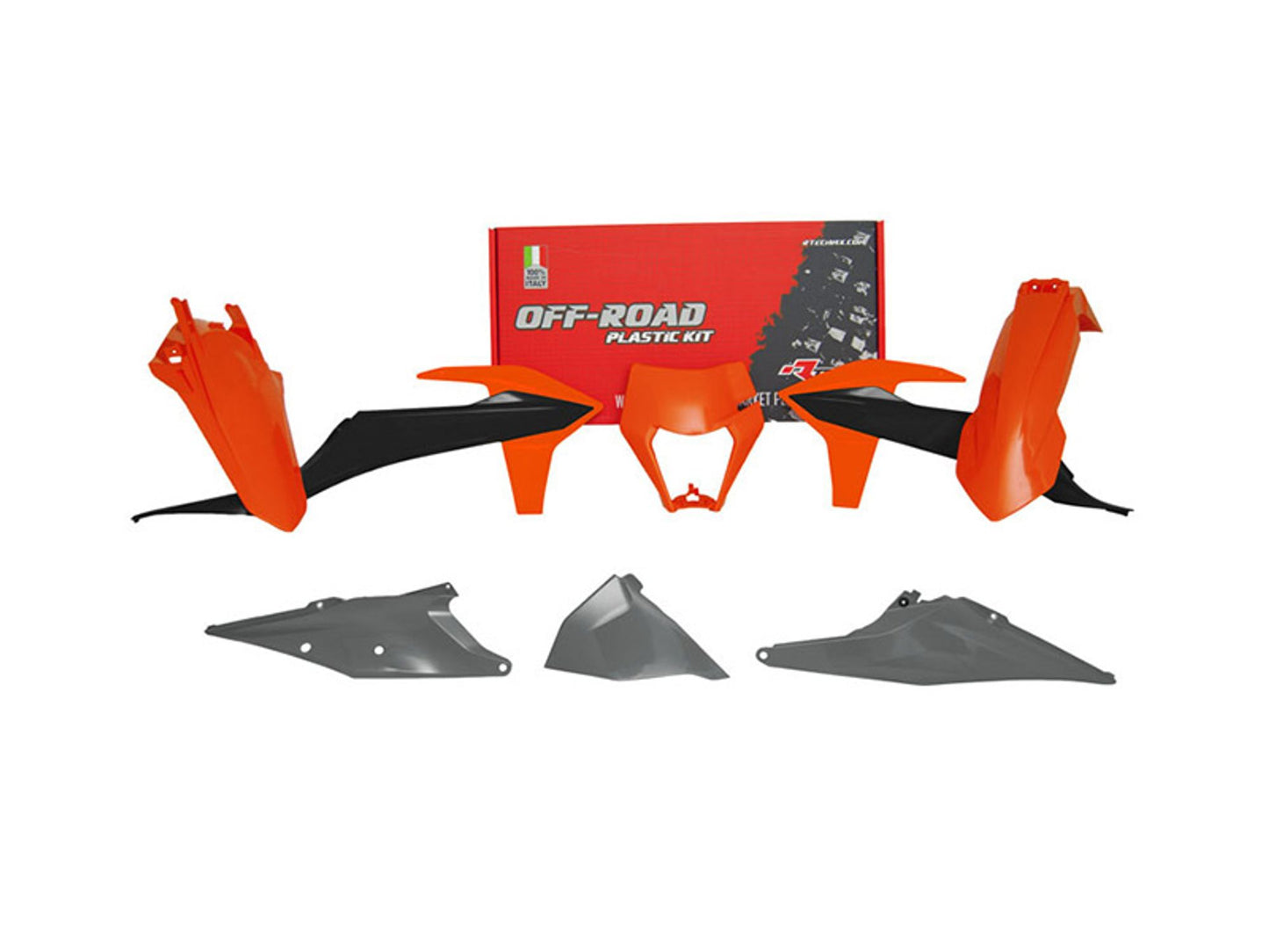 Kit Plastiche Racetech KTM 150/250/300/350/450/500 SENZA PARASTELI 2019-2023 Kit Completo Enduro