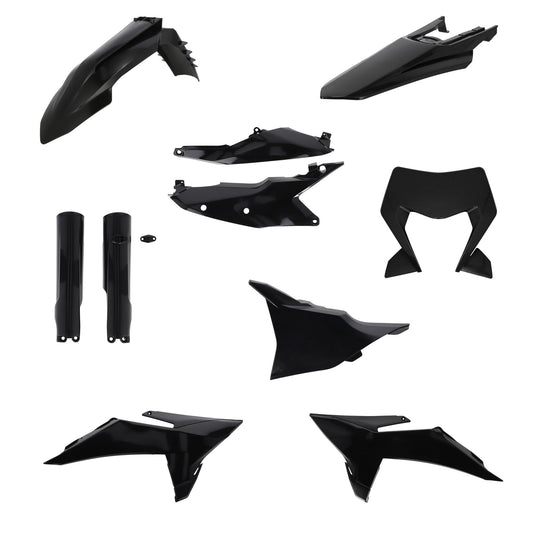 FULLKIT PLASTICHE COMPATIBILE PER K EXC-F 26 ACERBIS NERO