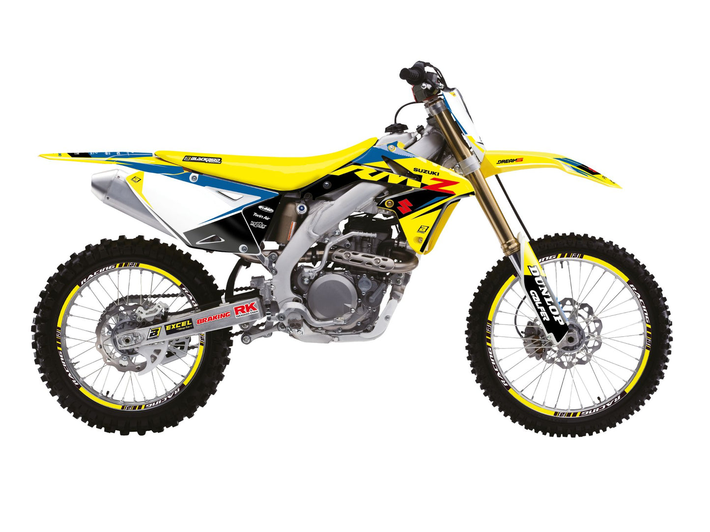 Kit Adesivi Dream 5 Chrome Blackbird Suzuki RM-Z 450 2008-2017
