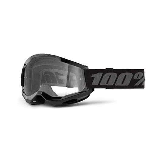 MASCHERA 100% STRATA 2 BLACK - LENTE TRASPARENTE