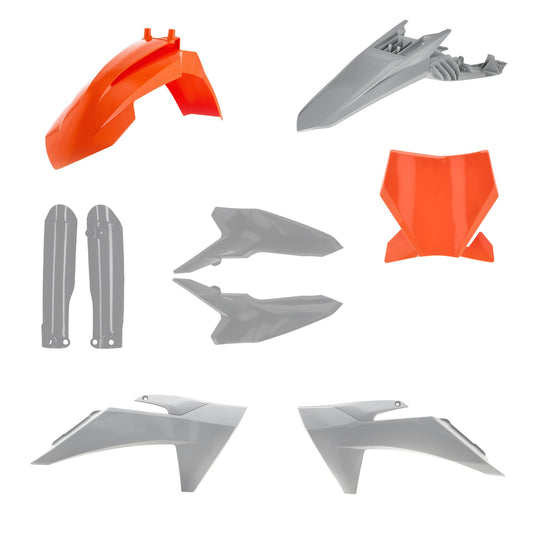 FULLKIT PLASTICHE COMPATIBILE PER K SX 65 24 ACERBIS ARANCIONE/GRIGIO