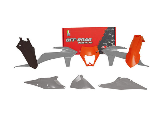 Kit Plastiche Racetech KTM 150/250/300/350/450/500 SENZA PARASTELI 2019-2023 Kit Completo Enduro