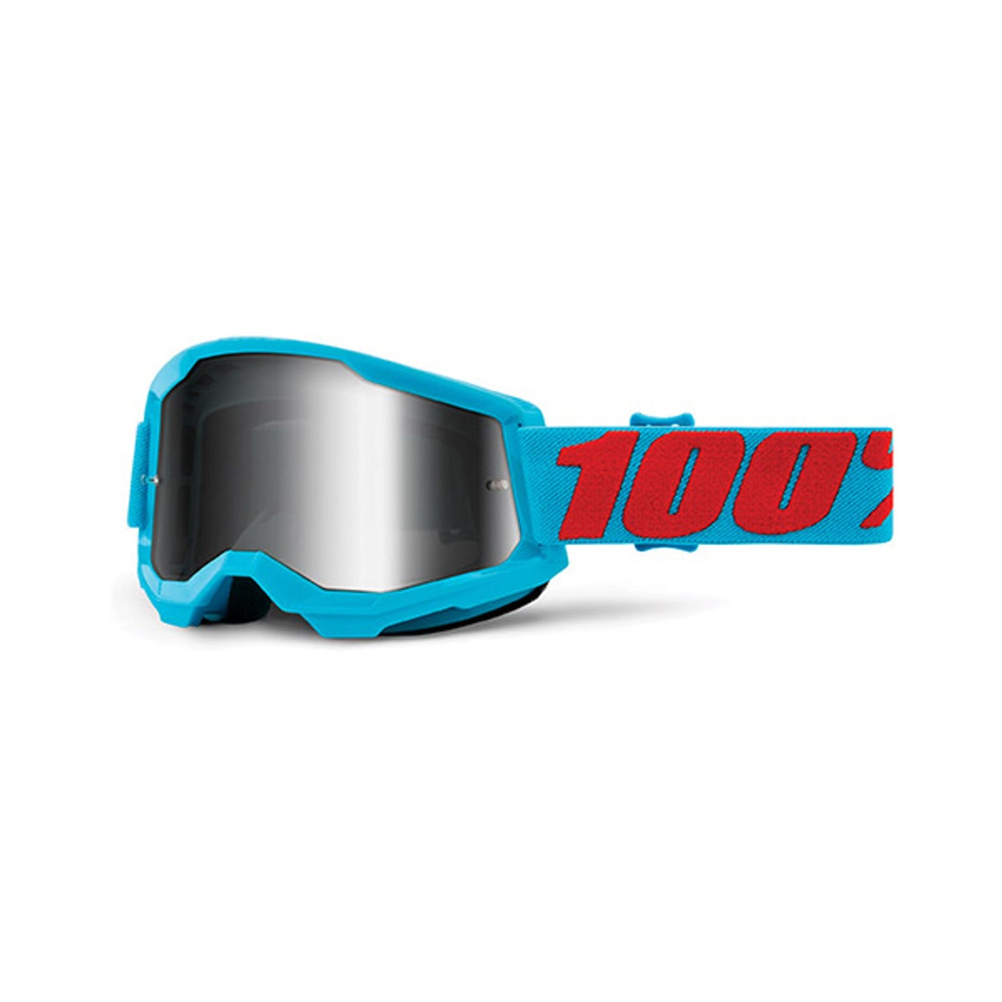 MASCHERA 100% STRATA 2 SUMMIT - LENTE A SPECCHIO ARGENTO