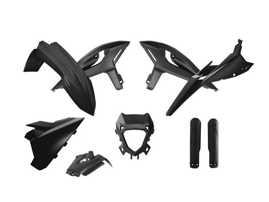 Kit Plastiche Racetech BETA RR 125/200/250/300/350/390 CON PARASTELI 2025-2026 Kit Completo Enduro NERO
