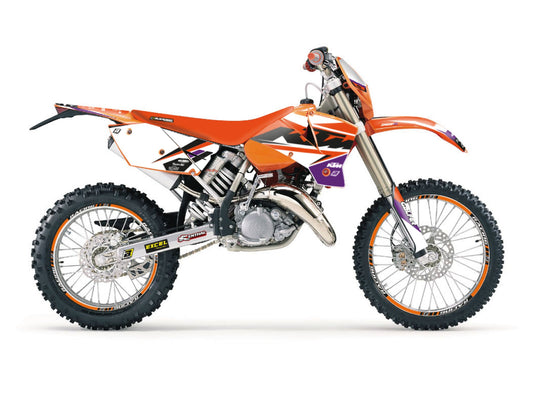 Kit Adesivi Dream 5 Chrome Blackbird Ktm SX 380 2001