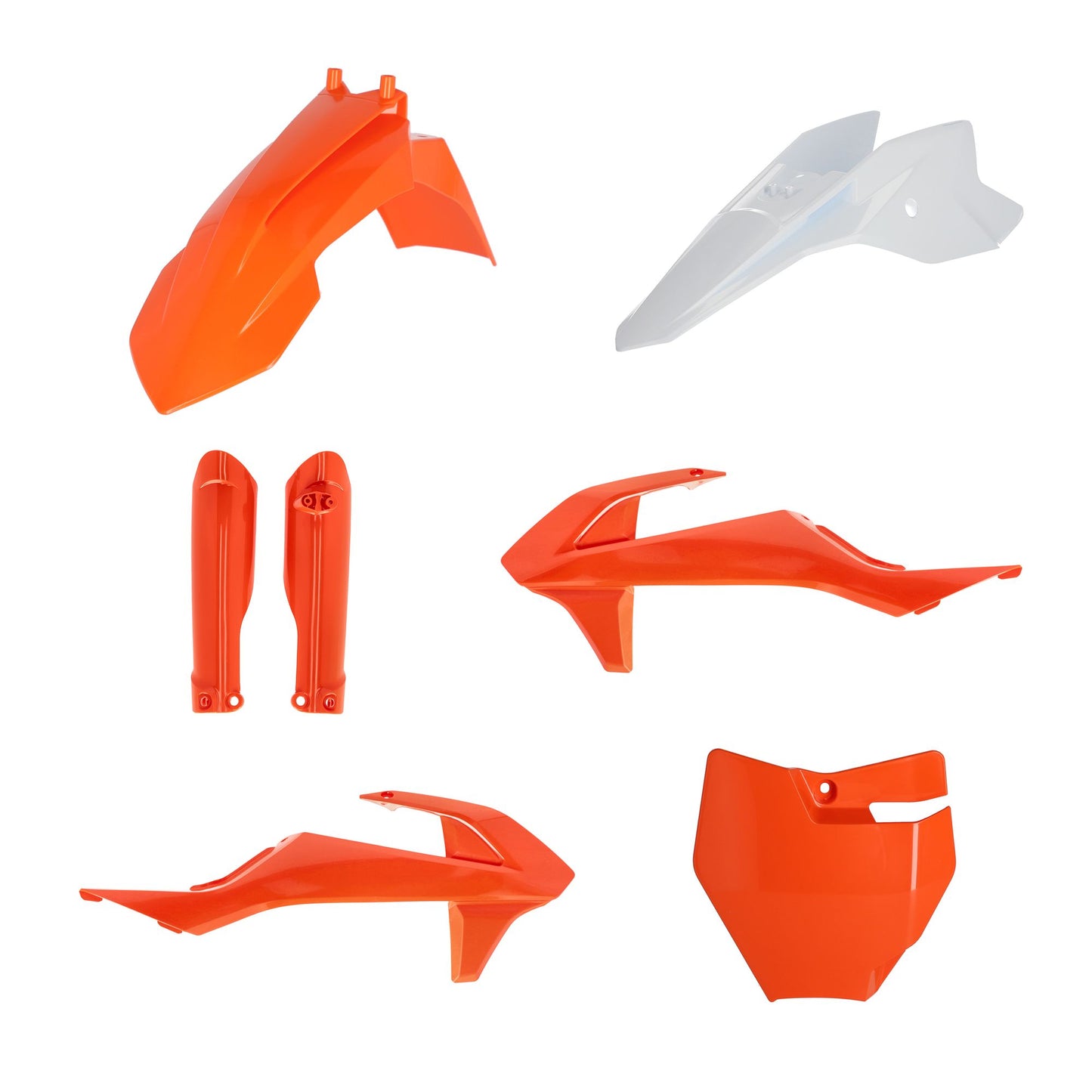 KIT PLASTICHE COMPLETO SX 50 16 ACERBIS ARANCIONE/BIANCO