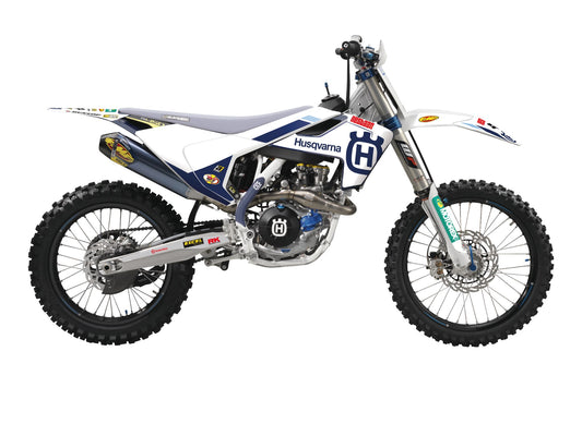 Kit Adesivi Replica Team Husqvarna Factory MxGP 25 Husqvarna TC 125 2016-2018