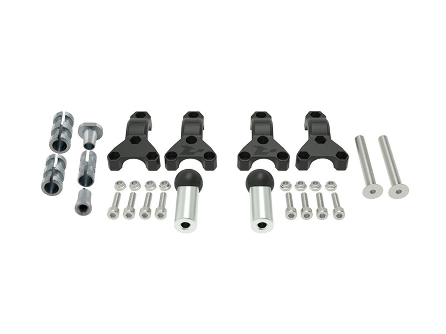 Paramani Racetech KIT MONTAGGIO PARAMANI HP3 SPECIFICO Mani NERO-ARGENTO