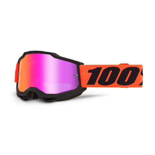 MASCHERA 100% ACCURI 2 FERRAN - LENTE A SPECCHIO ROSSA