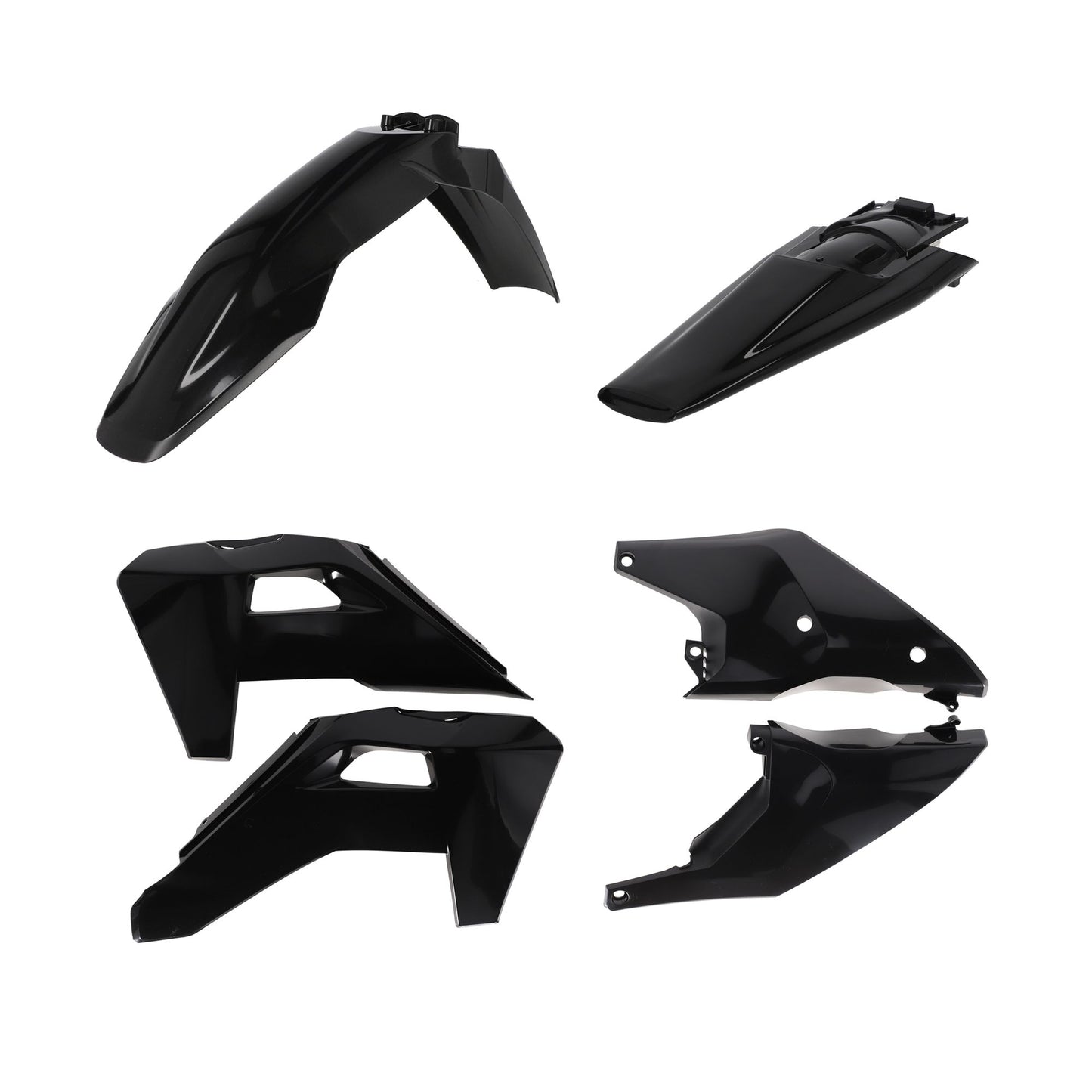 KIT PLASTICHE COMPATIBILE PER HU TC/FC25 ACERBIS NERO
