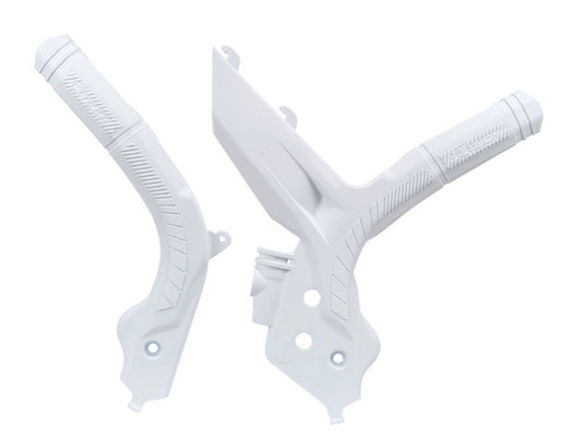Racetech PROTEZIONE TELAIO BI-MATERIALE KTM 125/150/250/300/350/450/500 2019-2022 BIANCO