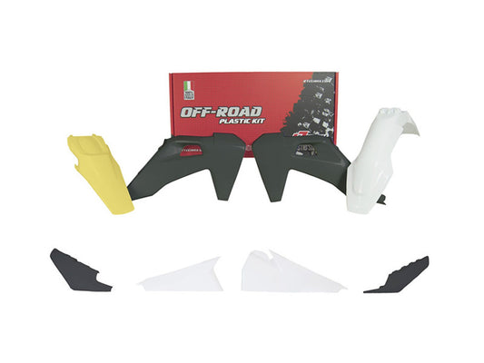 Kit Plastiche Racetech HUSQVARNA 150/250/300/350/450/501 SENZA TABELLA ANTERIORE 2020-2023 Kit Completo