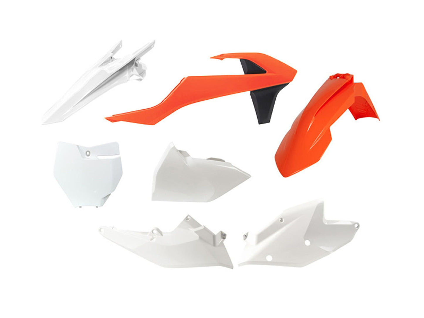 Kit Plastiche Racetech KTM 125/150/250/350/450 SENZA PARASTELI 2016-2018 Kit Completo Enduro