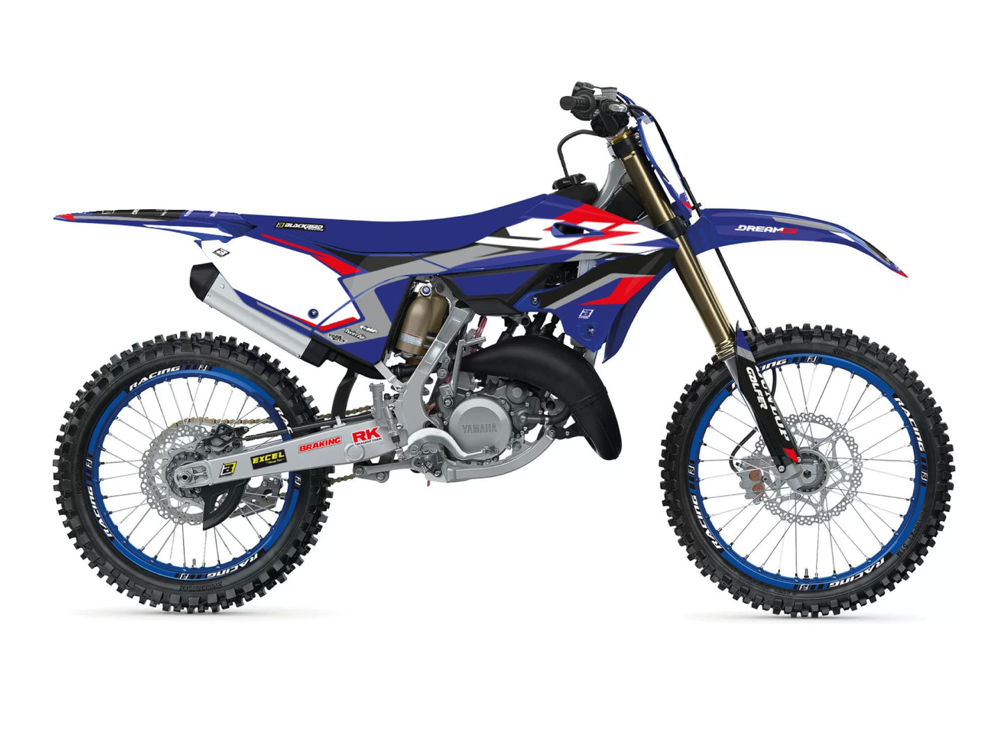 Kit Adesivi Dream 5 Chrome Blackbird Yamaha YZ 250 2022-2026