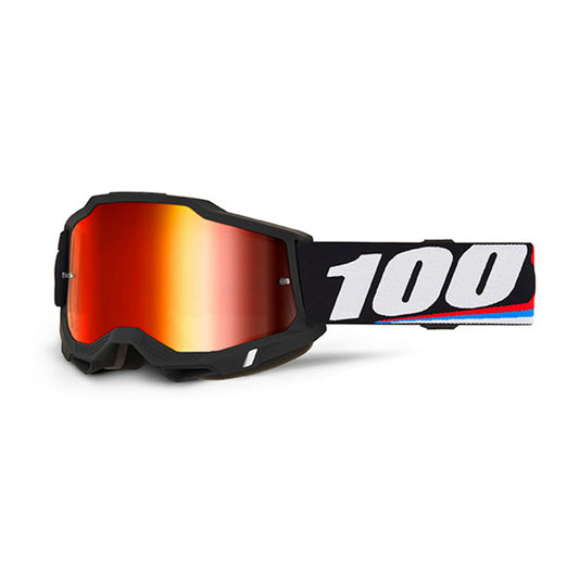 MASCHERA 100% ACCURI 2 MAGNUS - LENTE A SPECCHIO ROSSA