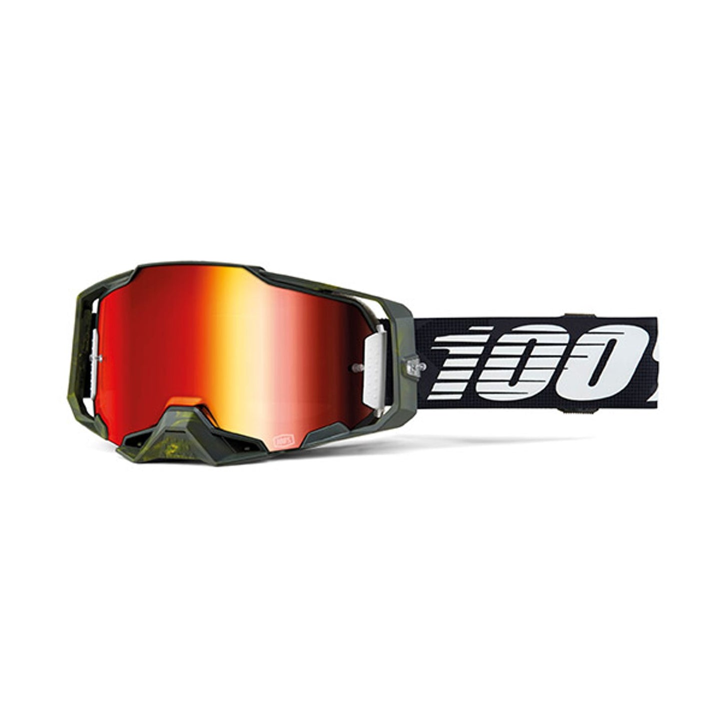 MASCHERA 100% ARMEGA SOLEDAD - LENTE A SPECCHIO ROSSA