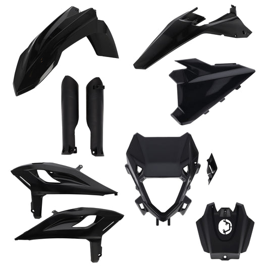 FULLKIT PLASTICHE PER B X-PRO 25 ACERBIS NERO