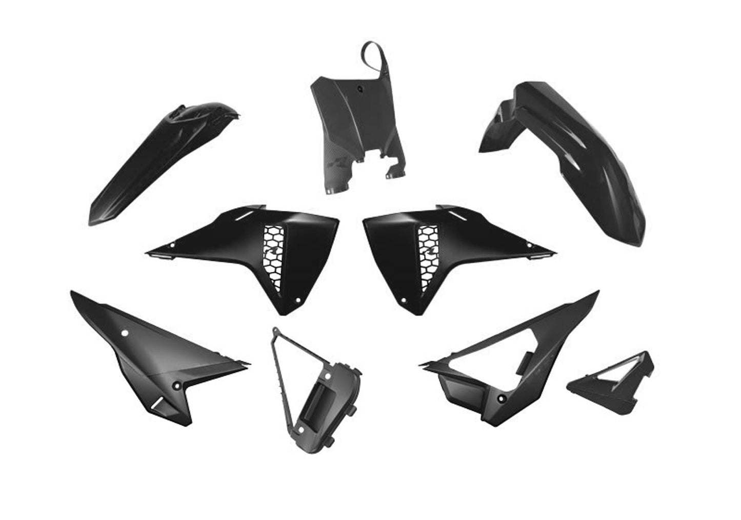 Kit Plastiche Racetech HONDA CRF 250/450 REVOLUTION 2025-2026 Kit Completo Enduro NERO
