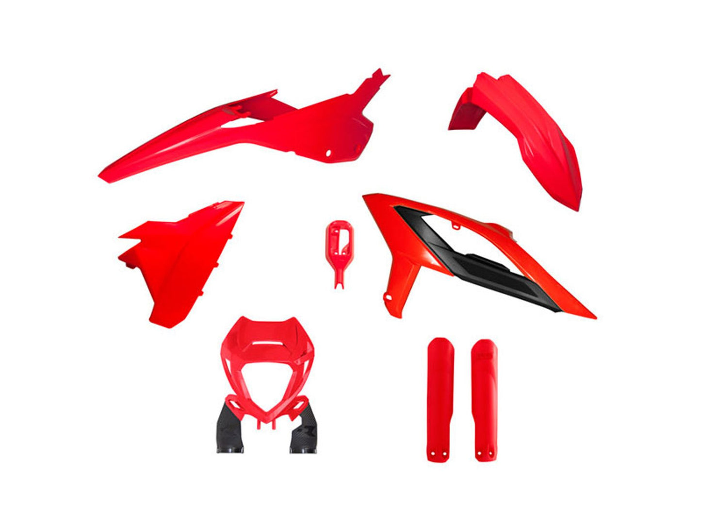 Kit Plastiche Racetech BETA RR 125/200/250/300/350/390/430/480 CON PARASTELI 2023-2024 Kit ROSSO BETA