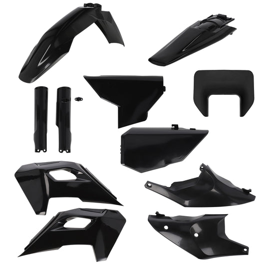KIT PLASTICHE COMPLETO COMPATIBILE PER HU TE/FE 24 ACERBIS NERO
