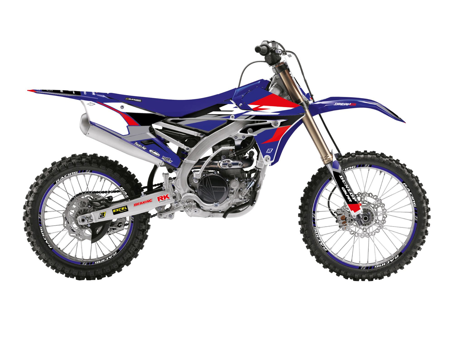 Kit Adesivi Dream 5 Chrome Blackbird Yamaha YZF 250 2014-2018