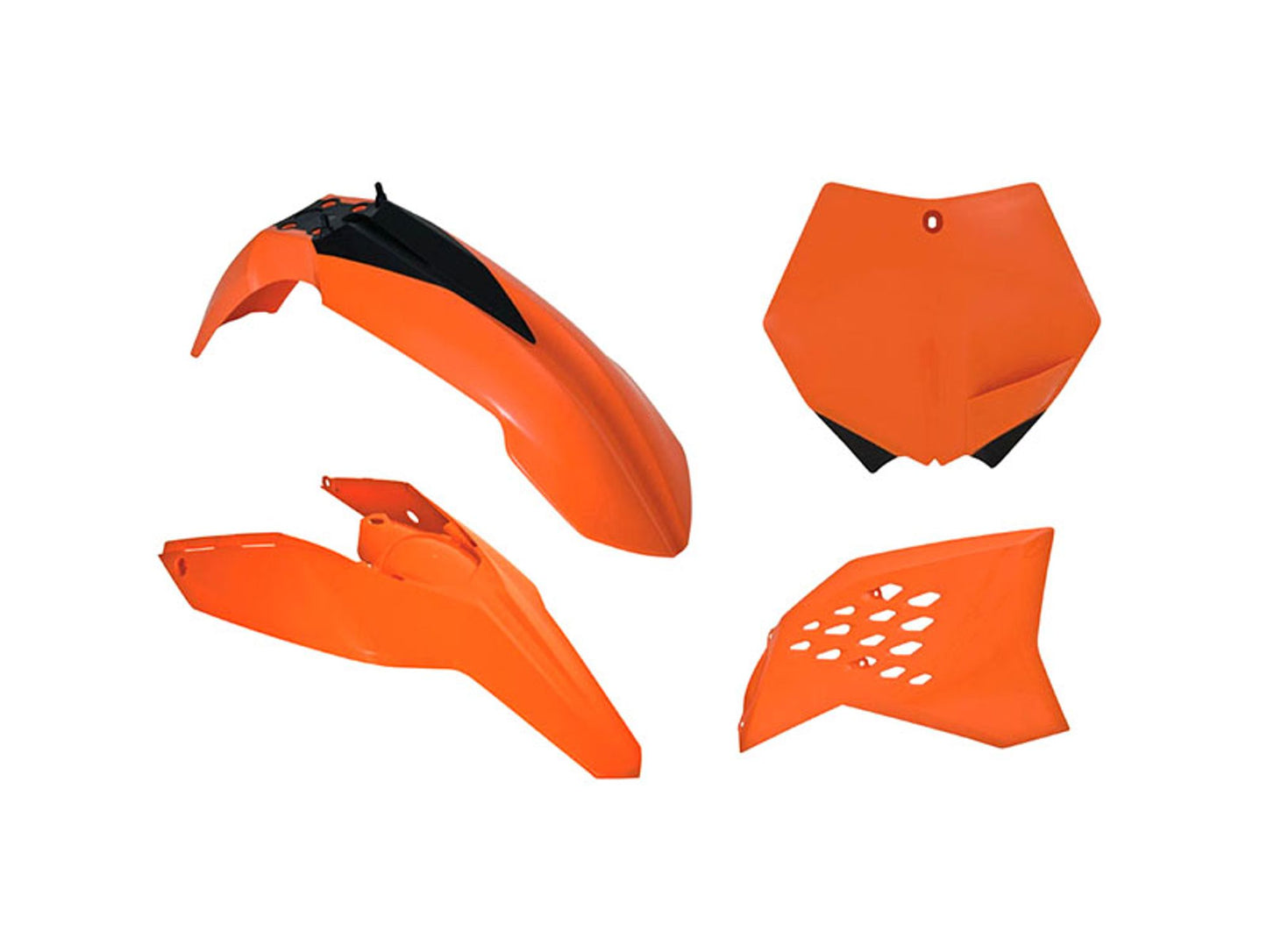 Kit Plastiche Racetech KTM 125/250/450/505 SENZA PARASTELI 2007-2010 Kit ARANCIONE KTM