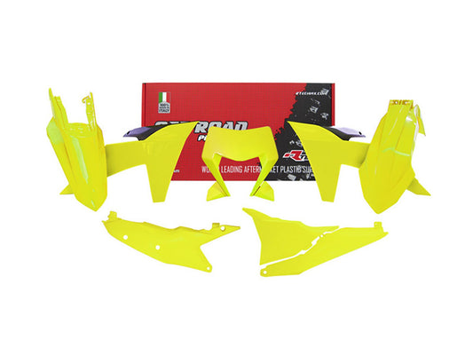 Kit Plastiche Racetech KTM 125/250/300/350/450/500 SENZA PARASTELI 2024-2025 Kit GIALLO NEON
