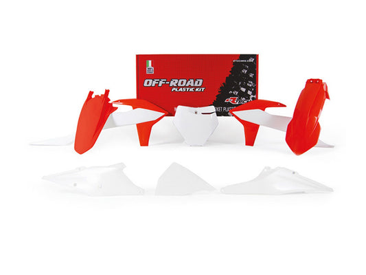 Kit Plastiche Racetech KTM 125/150/250/300/350/450 SENZA PARASTELI 2019-2022 Kit BIANCO-ARANCIONE KTM