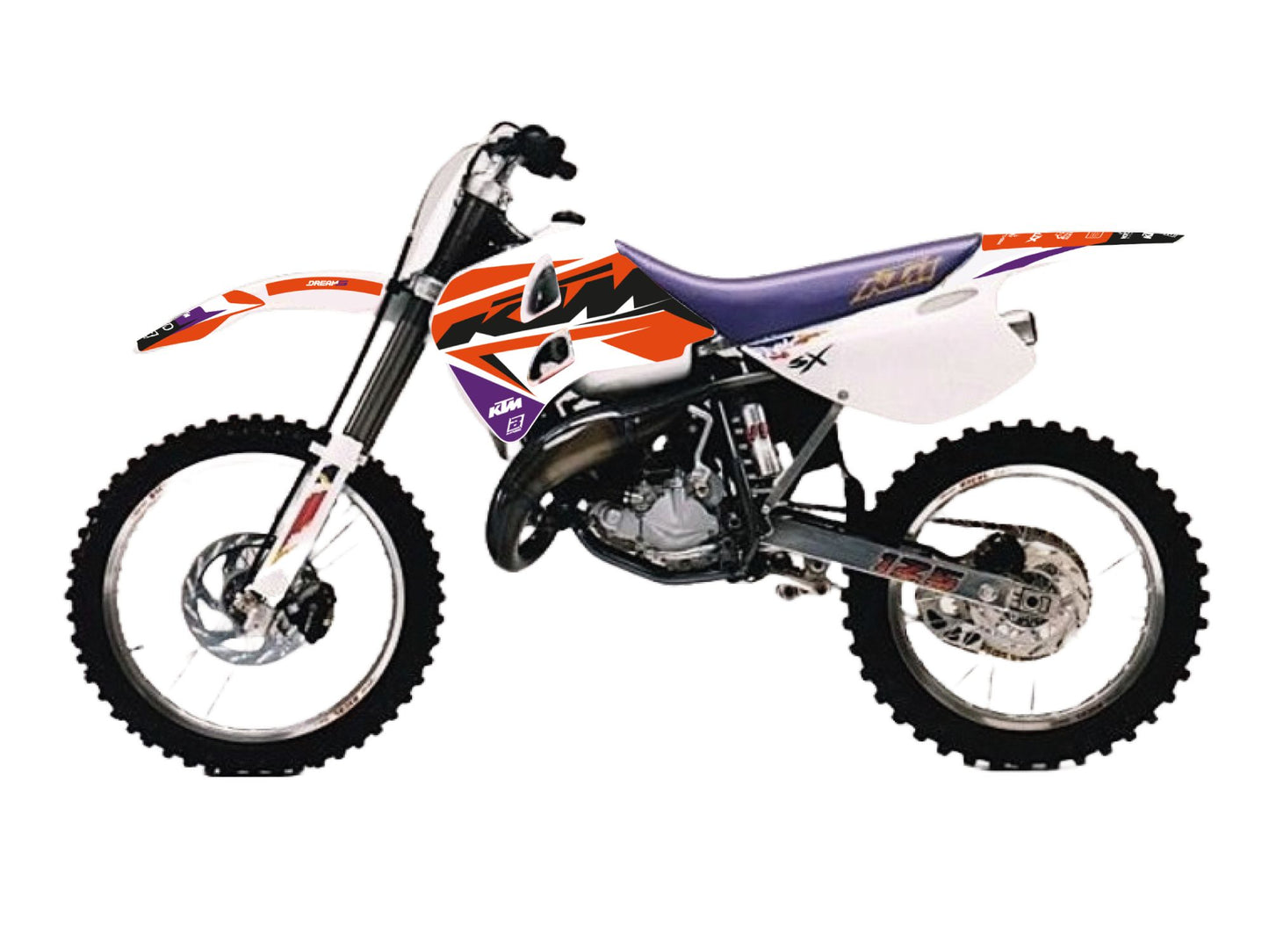 Kit Adesivi Dream 5 Chrome Blackbird Ktm GS 125 1993-1997